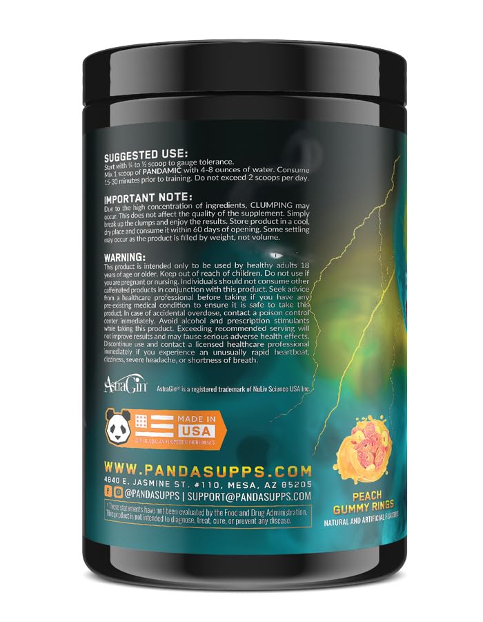 Underground Bio Labs textura del polvo Peach Gummy Rings, mezcla solubilidad y sabor