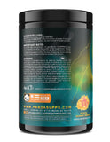 Underground Bio Labs textura del polvo Peach Gummy Rings, mezcla solubilidad y sabor