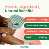 Univera etiqueta con lista de ingredientes clave para transparencia y confianza