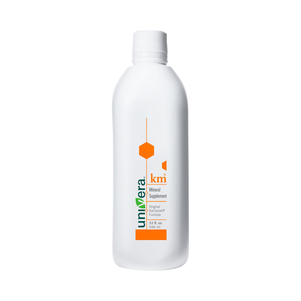 Univera km botella frontal mostrando el envase y beneficio de fácil consumo