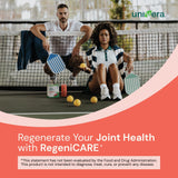 Univera polvo en primer plano con textura fina que sugiere rápida disolución