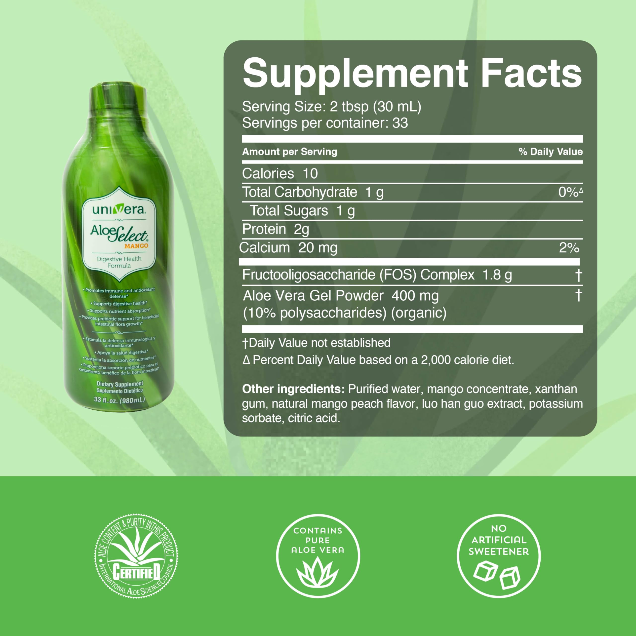 Univera vaso servido antes de la comida promueve rutina digestiva