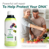 Univera Xtra Concentrate con referencia de escala para mostrar el tamaño del frasco