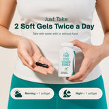 Universal Body Labs cápsula en mano para comparar tamaño y facilidad de uso