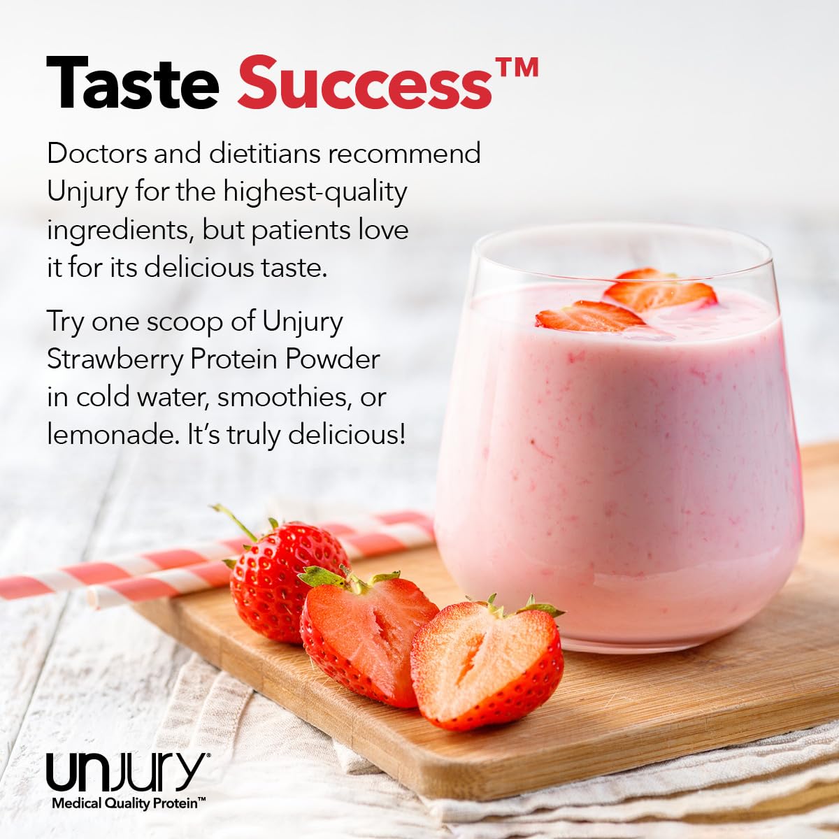Unjury receta de batido con ingredientes frescos y aporte proteico