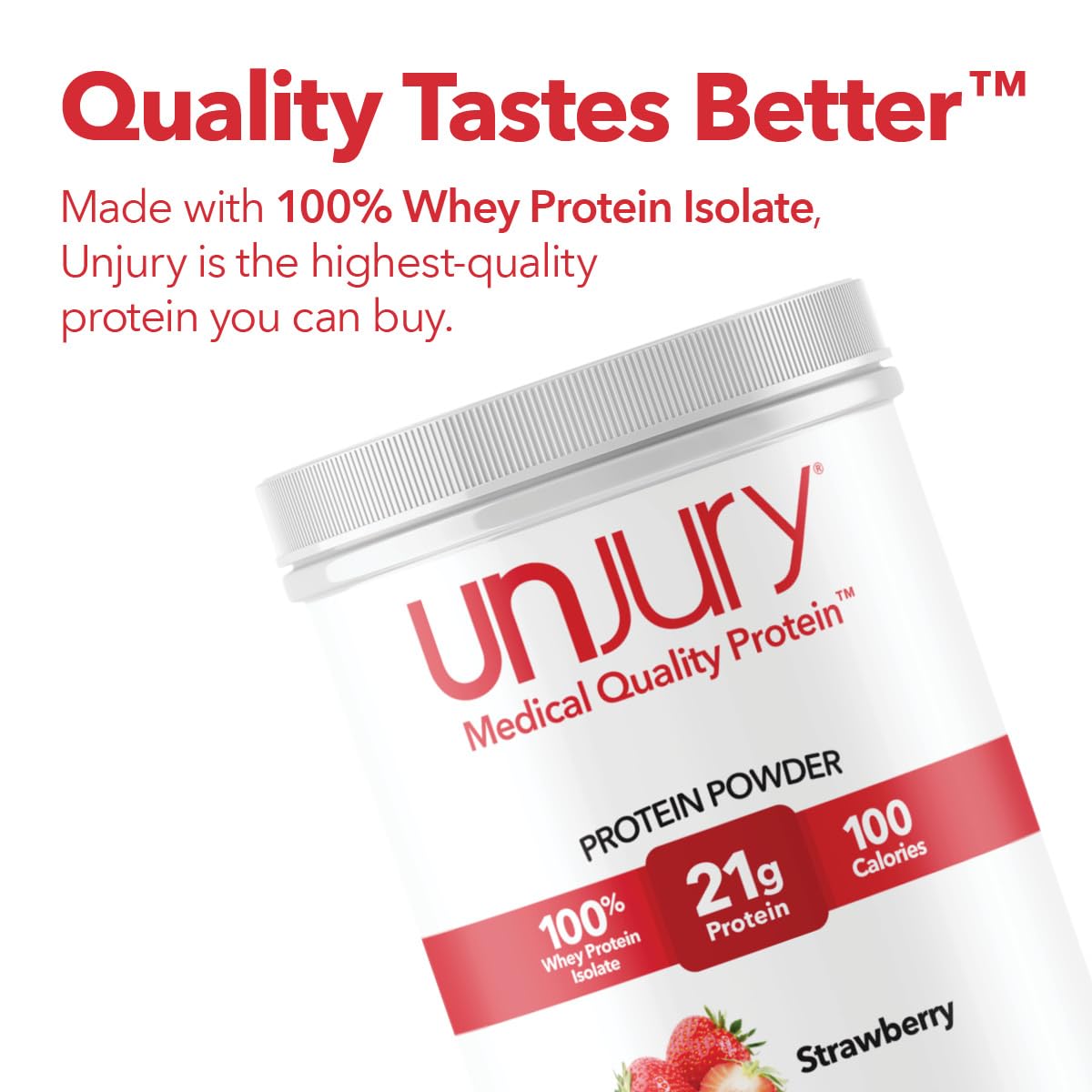Unjury batido de fresa preparado listo para beber, sabor práctico