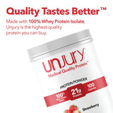 Unjury batido de fresa preparado listo para beber, sabor práctico