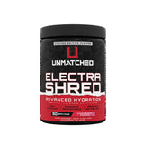Unmatched ElectraShred envase frontal mostrando diseño y cantidad