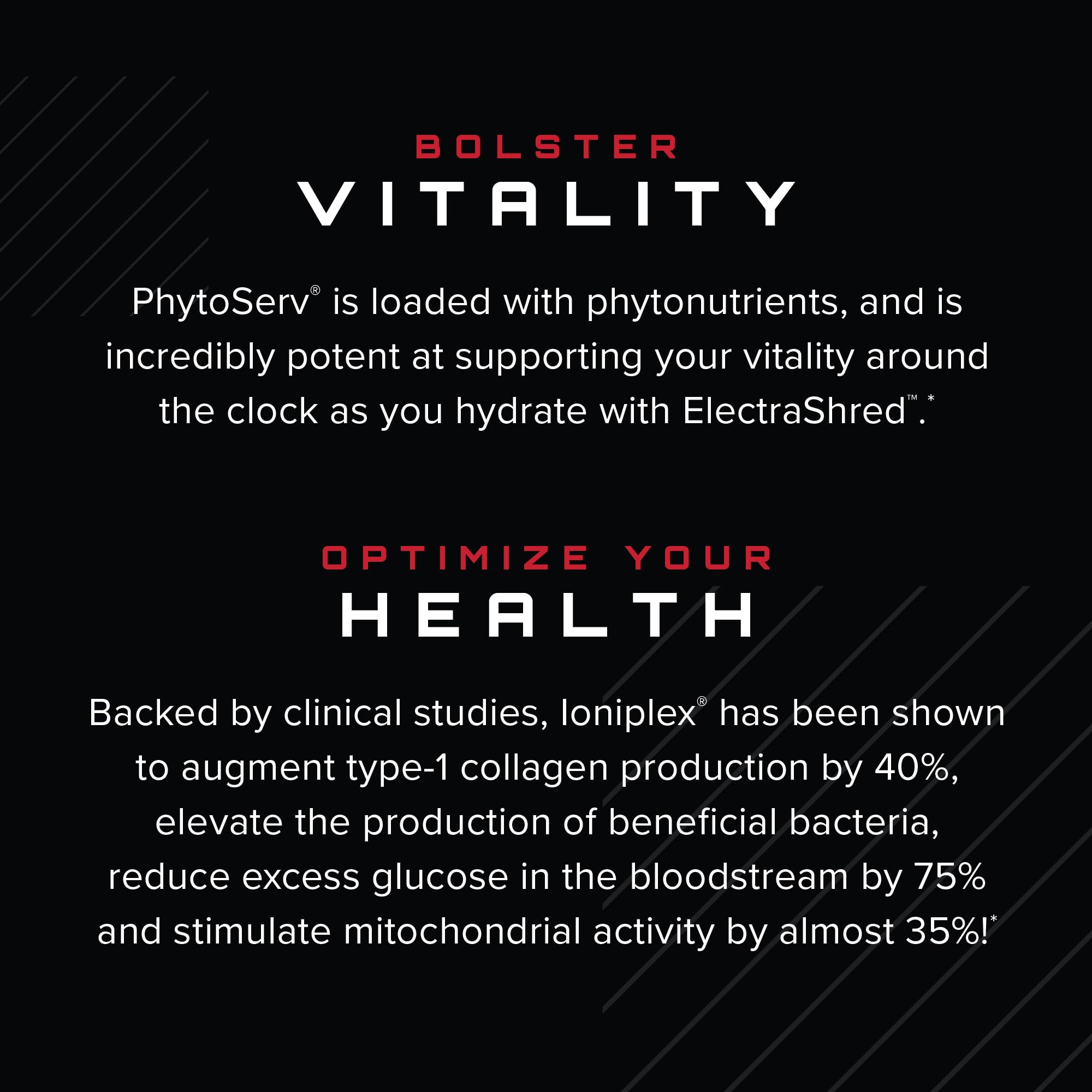 Etiqueta de Unmatched ElectraShred lista de ingredientes y calidad