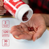 UpNourish cápsulas alineadas destacando calidad y recubrimiento brillante