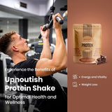 UpNourish batido en mesa de desayuno para inspiración de uso diario