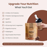 UpNourish etiqueta nutricional enfocada en proteínas y probióticos