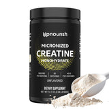 UpNourish, envase frontal mostrando etiquetado limpio y dosis clara