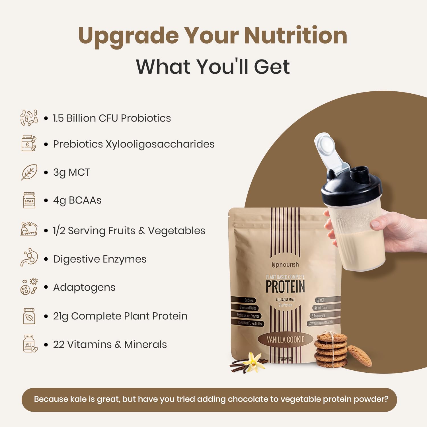 Superalimentos usados en UpNourish sobre mesa, aporte de micronutrientes