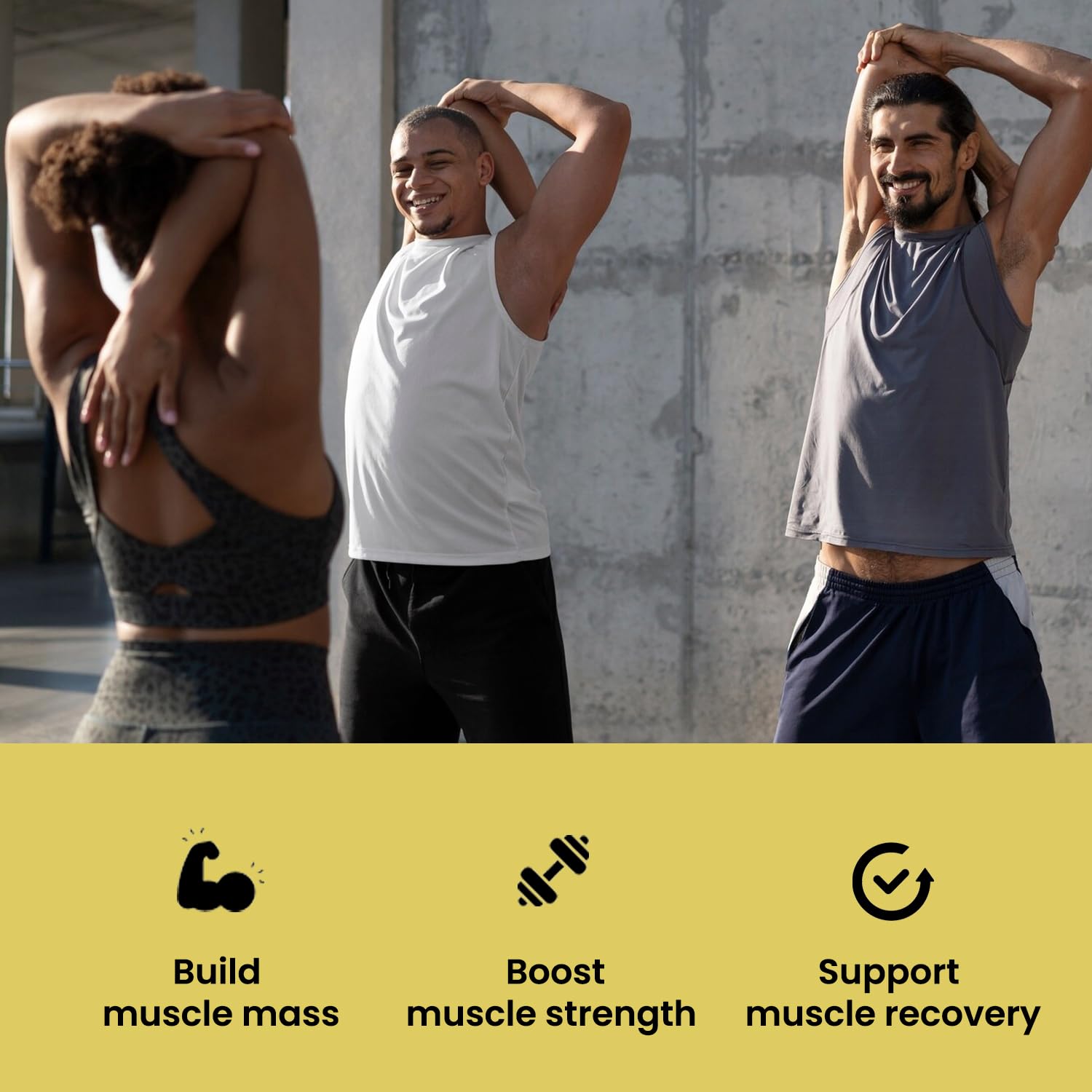 UpNourish, uso en gimnasio con botella para mezcla instantánea