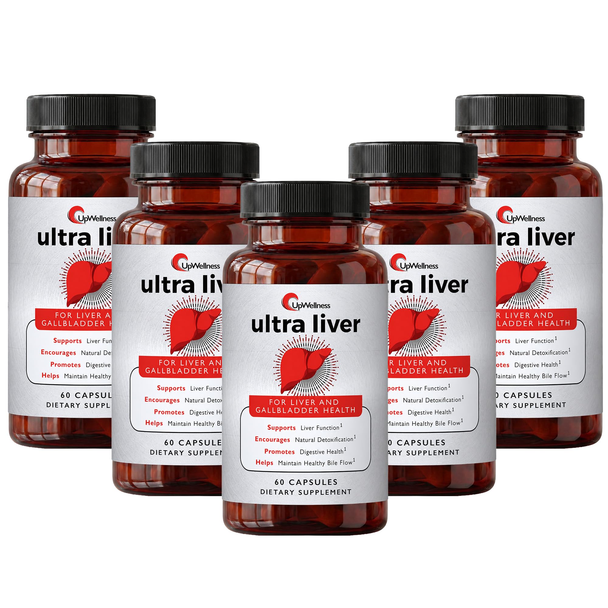 UpWellness frasco Ultra Liver vista frontal mostrando envase y cantidad