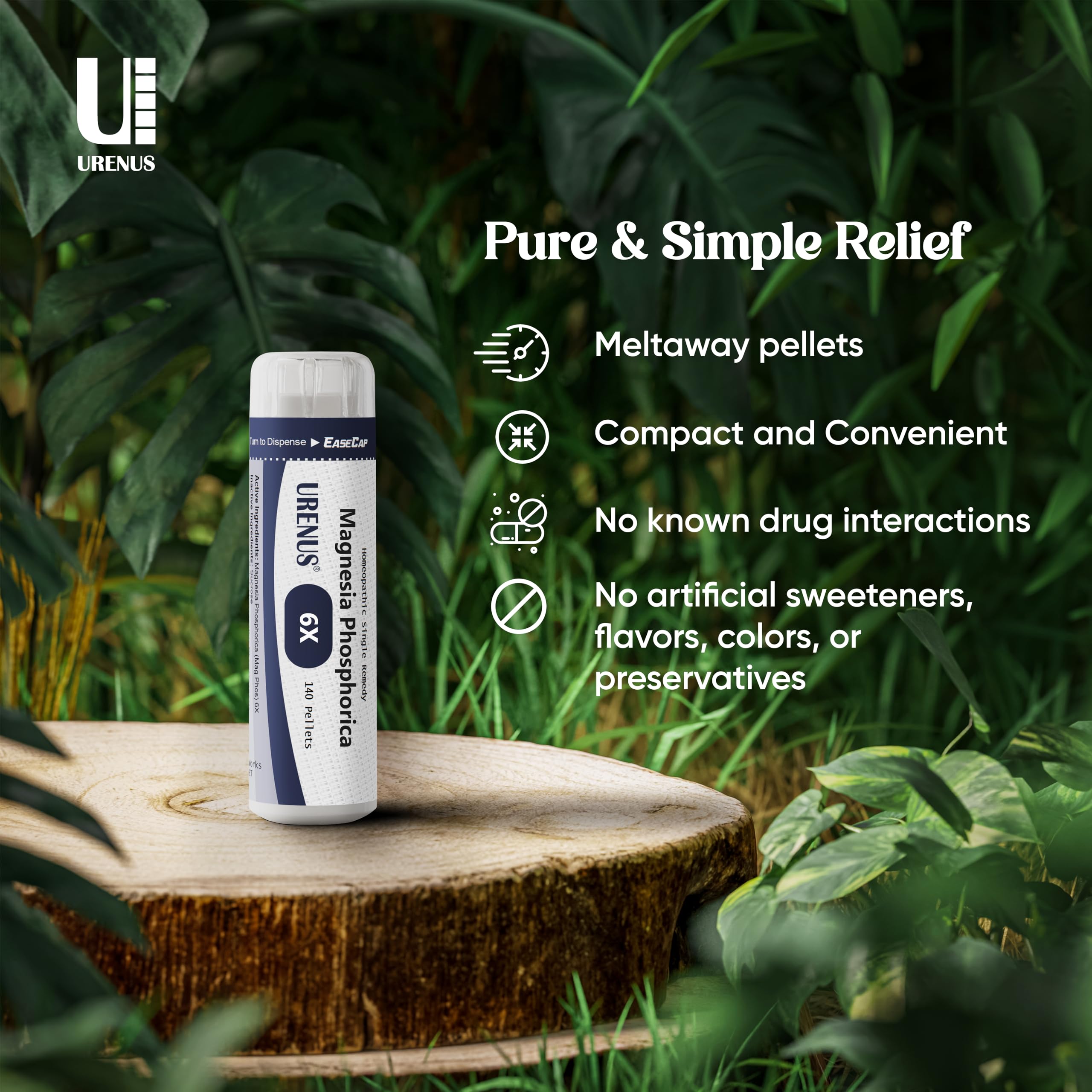 Urenus pellets en primer plano que muestran textura y calidad