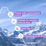 Uriage Gyn-Phy gel en manos demostrando aplicación fácil y segura