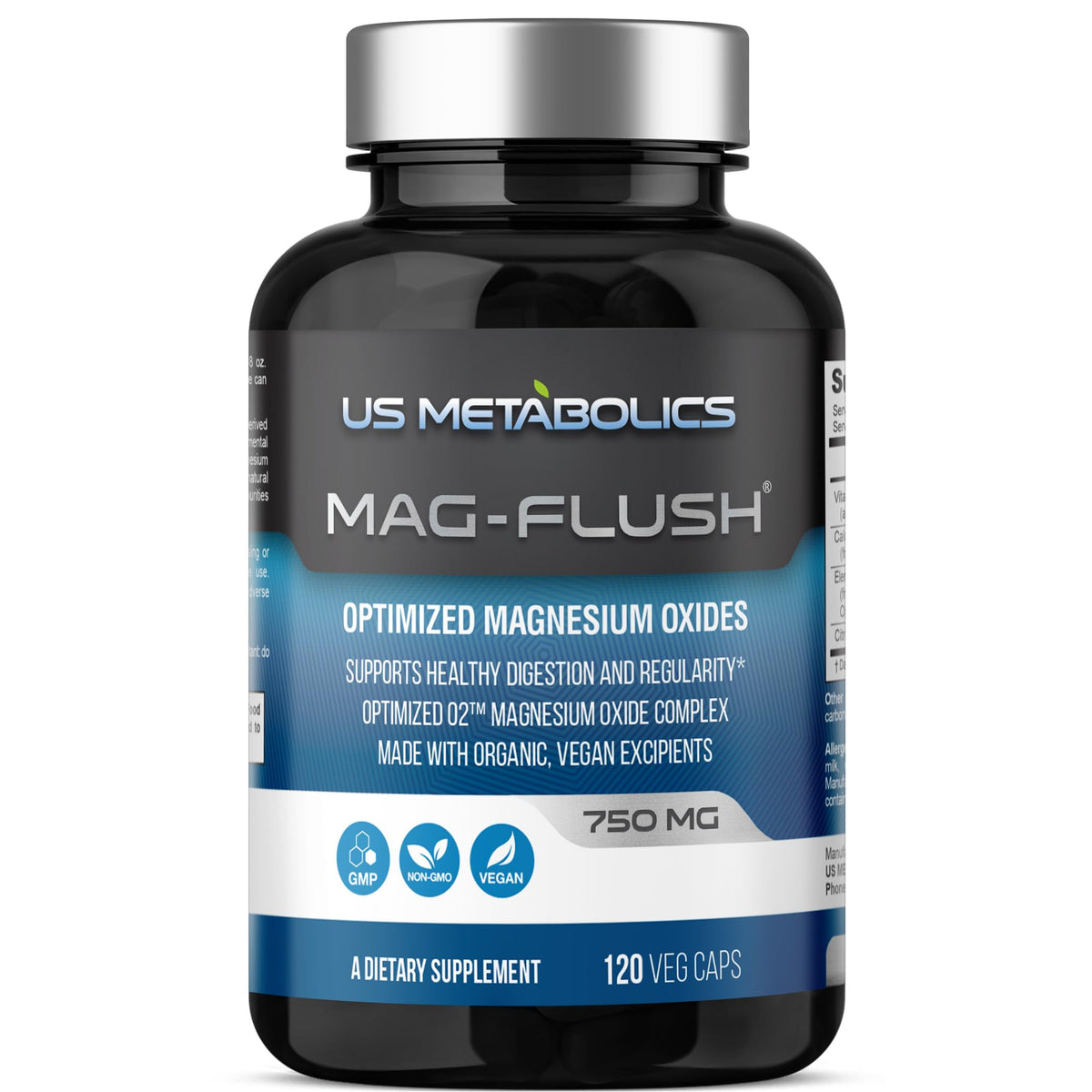US Metabolics frente del producto mostrando envase claro y beneficios