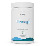 USANA BiOmega vista frontal del envase mostrando concentración de omega‑3