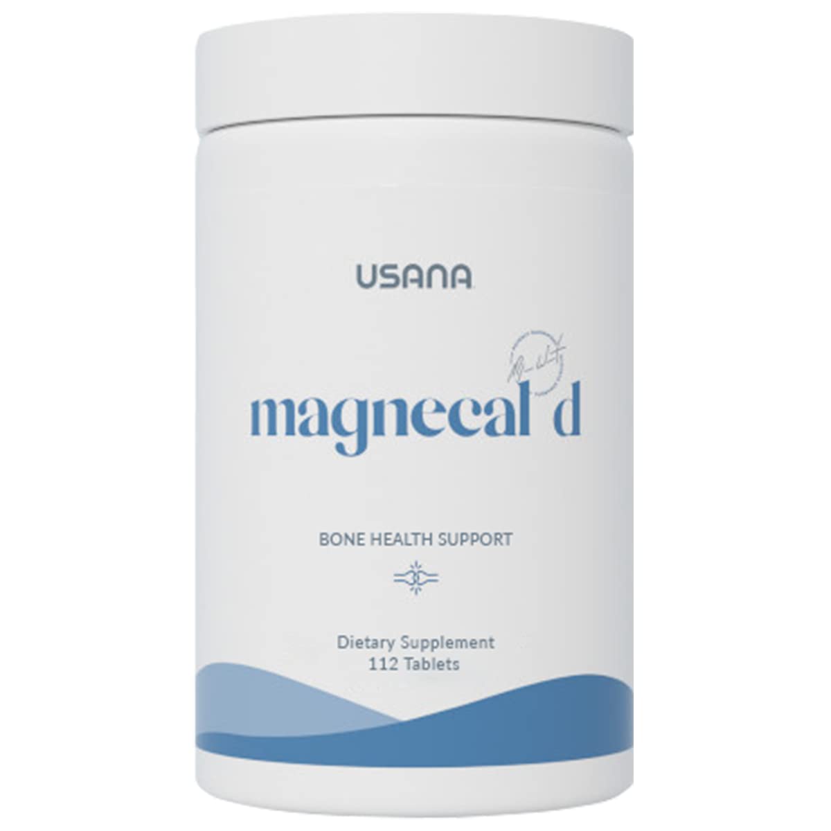 USANA MagneCal D frasco frontal mostrando presentación y beneficios