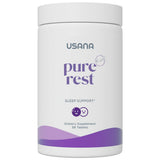 USANA envase Pure Rest frente mostrando diseño y cantidad, ofrece conveniencia