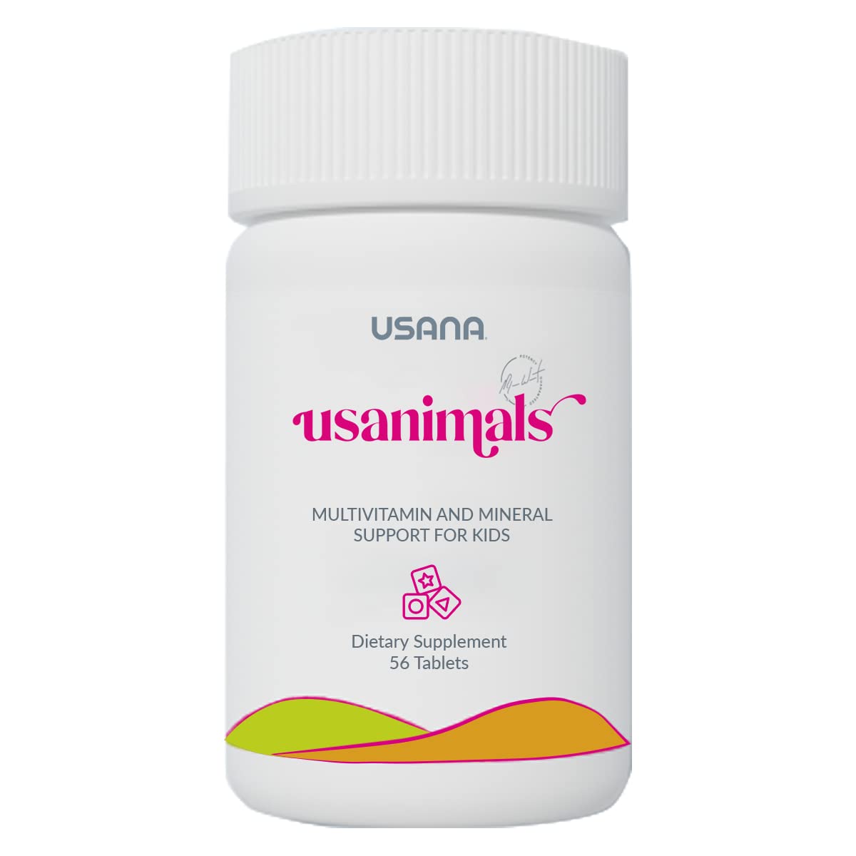 USANA empaque frontal Usanimals mostrando cantidad y diseño, útil para identificar producto