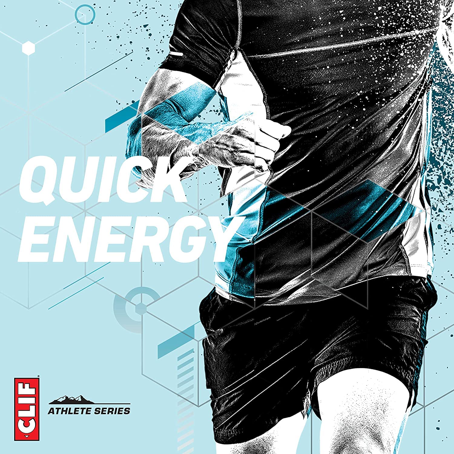 UUX CLIF BLOKS primer plano de textura masticable, fácil de consumir en ruta