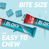 UUX CLIF BLOKS en bicicleta durante entrenamiento, aporta energía rápida