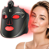 UYNUY máscara LED frontal mostrando diseño y ajuste cómodo