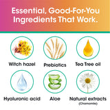 vH essentials etiqueta con ingredientes visibles y beneficios