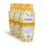 Vagisil envase frontal jazmín mostrando etiqueta clara y beneficio limpieza suave