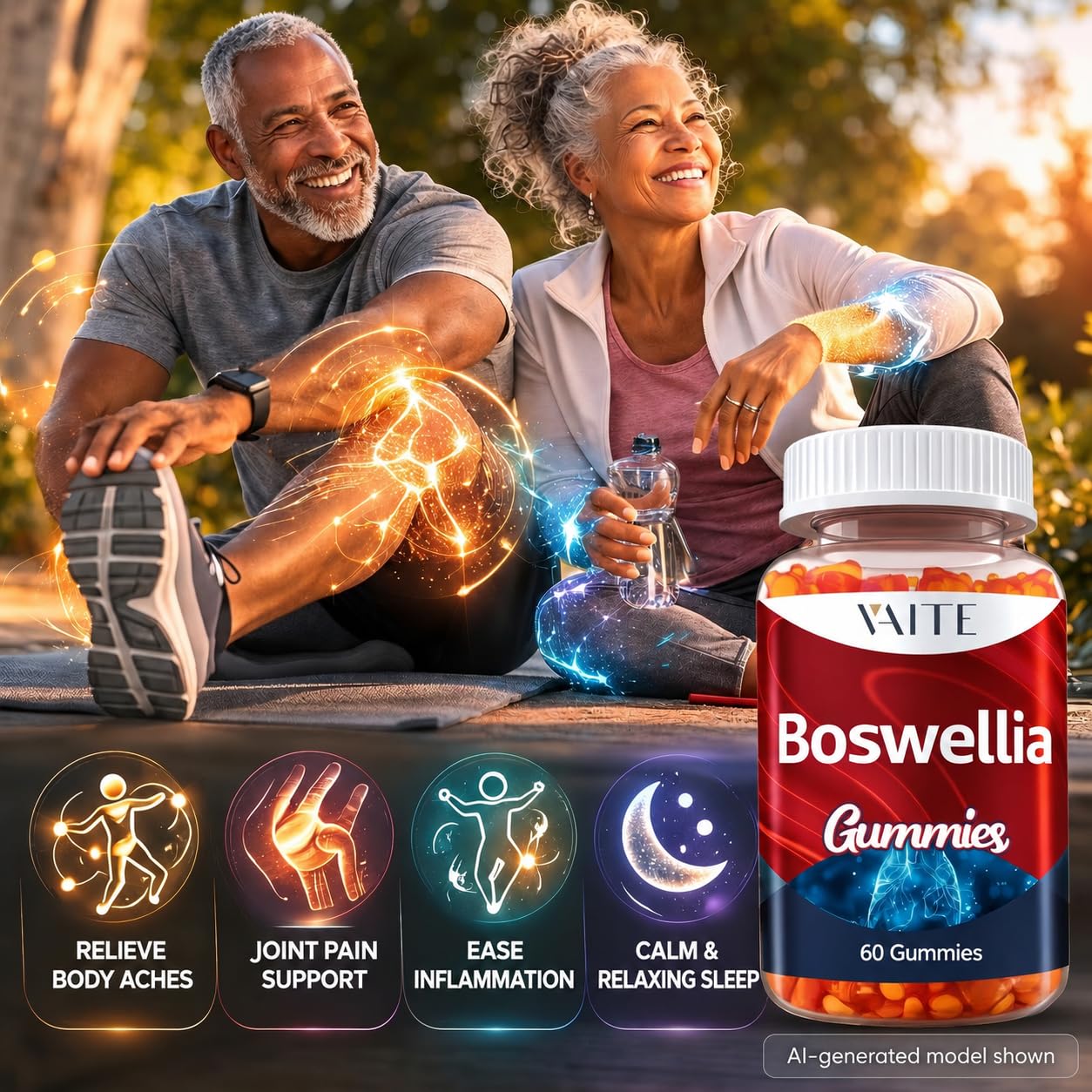 VAITE detalle de textura de gominola que destaca suavidad y fácil masticación