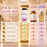 VAITE producto en rutina diaria junto a crema y protector solar