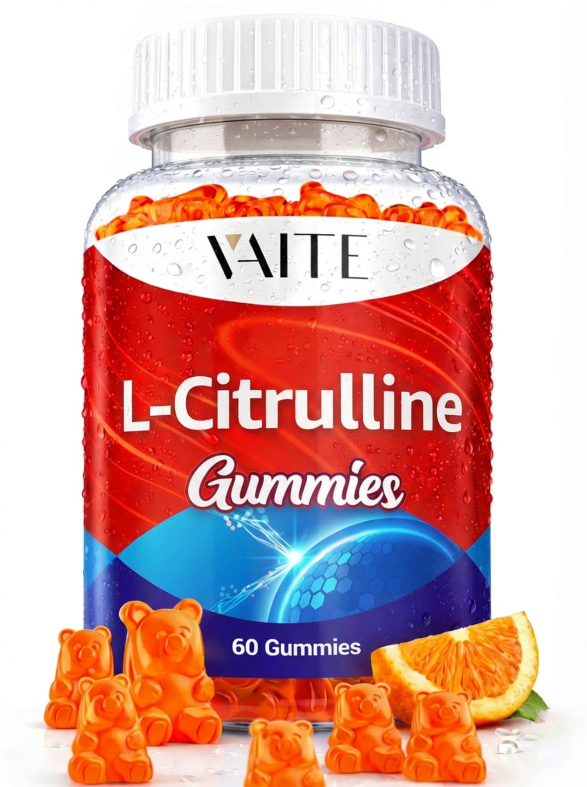 VAITE frente del empaque mostrando 60 gomitas y beneficio práctico