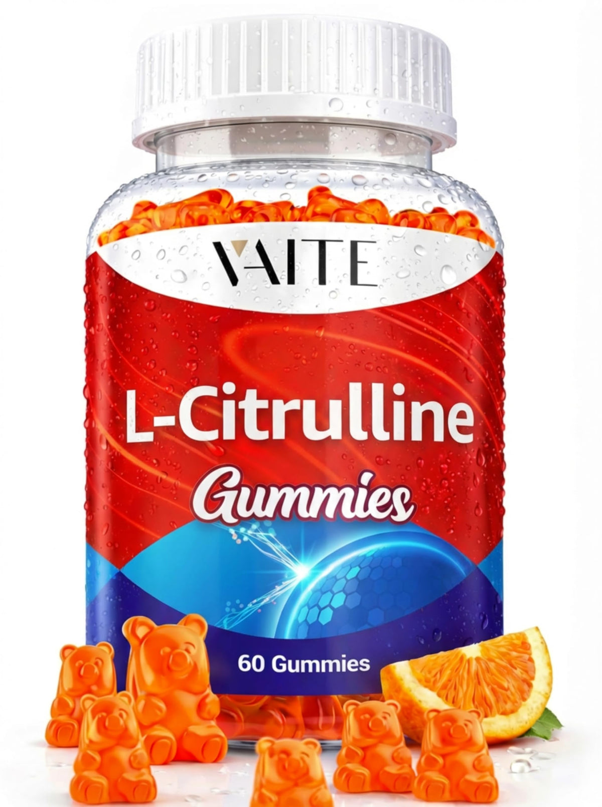 VAITE frente del empaque mostrando 60 gomitas y beneficio práctico
