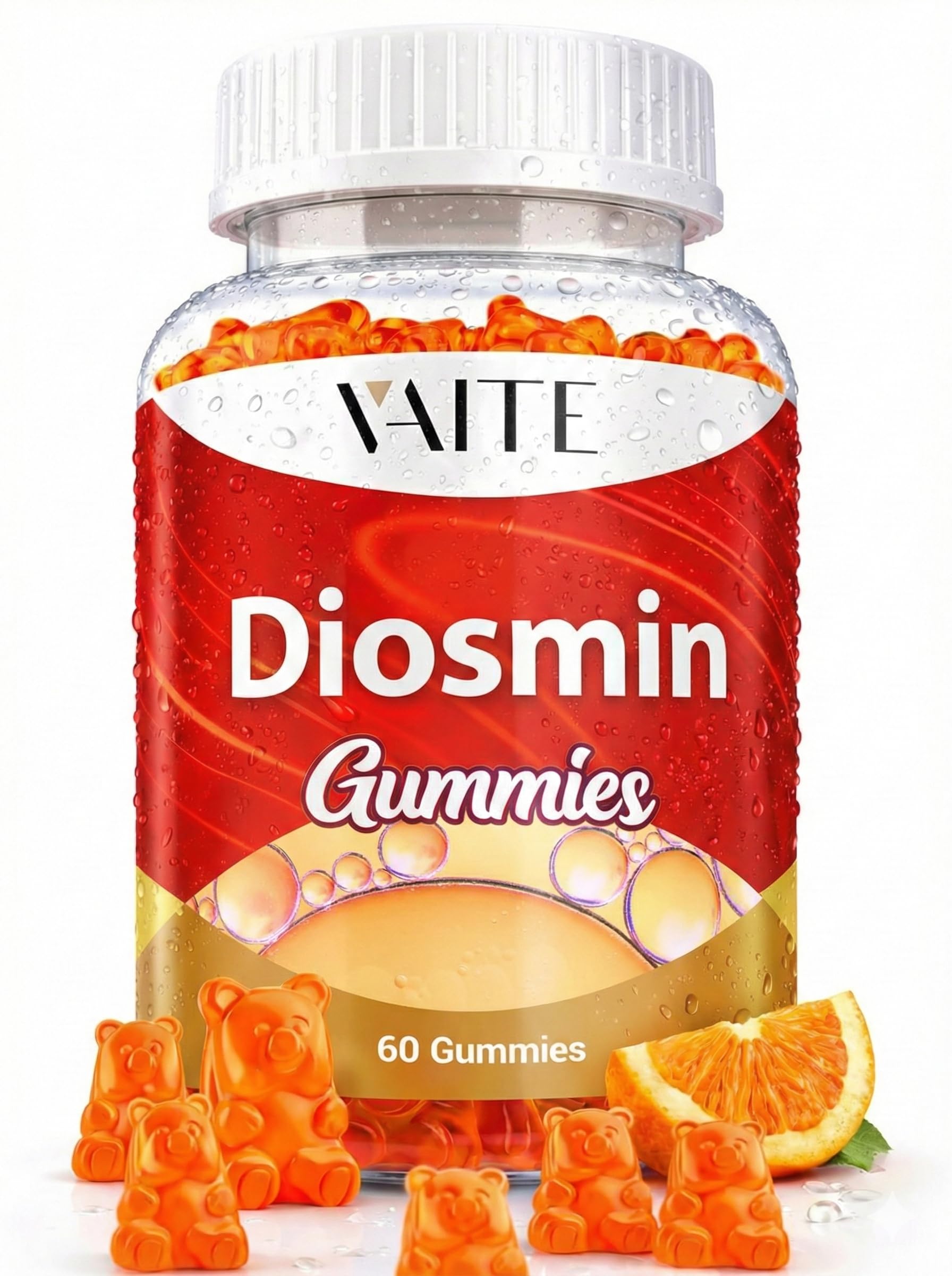 VAITE gomitas frente del envase mostrando 60 unidades y conveniencia