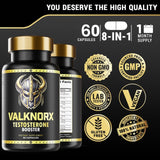 VALKNORX etiqueta nutricional en primer plano para transparencia de ingredientes