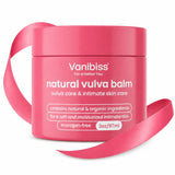 Vanibiss empaque frontal mostrando bálsamo íntimo y beneficio hidratante