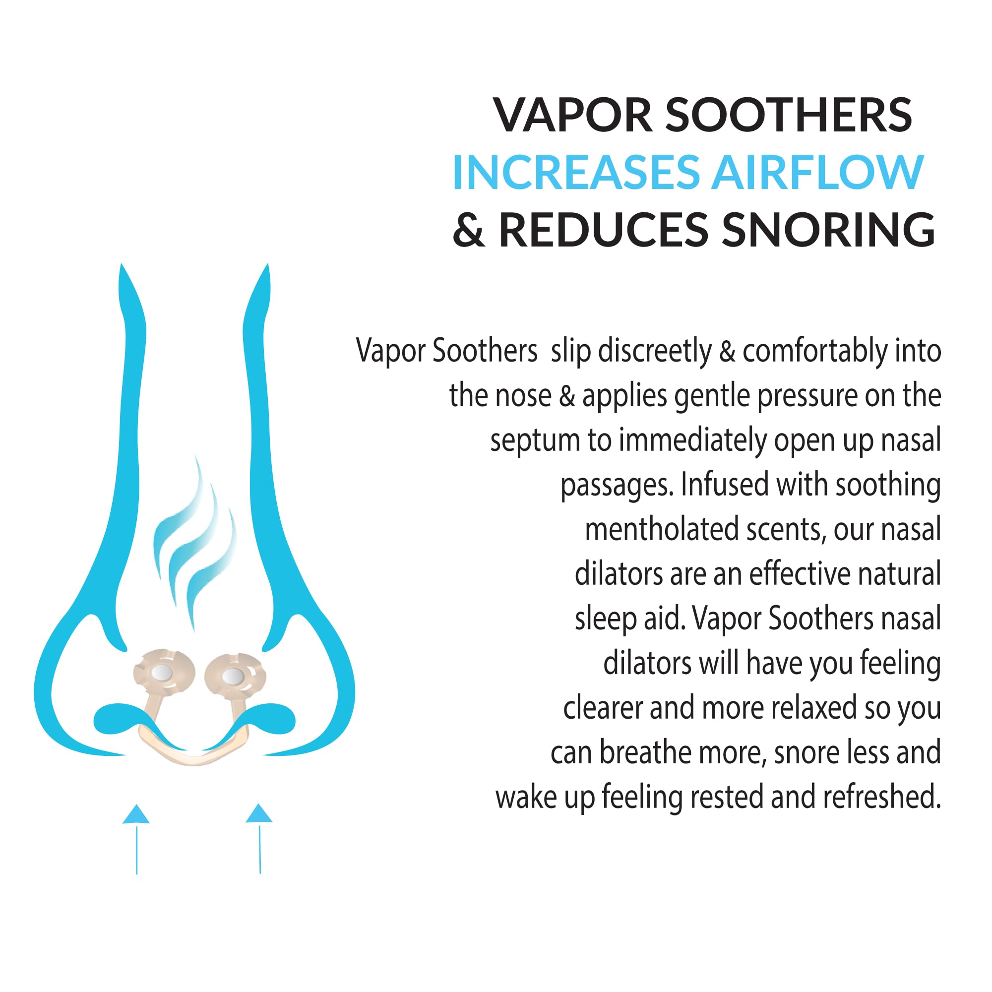 Vapor Soothers clip junto a una moneda para escala de tamaño