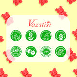 Vazatisi pack abierto con dos frascos mostrando cantidad total de 120 gomitas