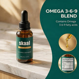 Vbolre Skaal Ancient Drops en uso sublingual ilustrando administración rápida diaria