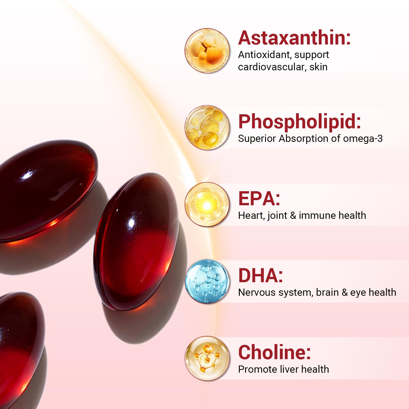 VBTOP etiqueta y tabla nutricional destacando EPA, DHA y astaxantina