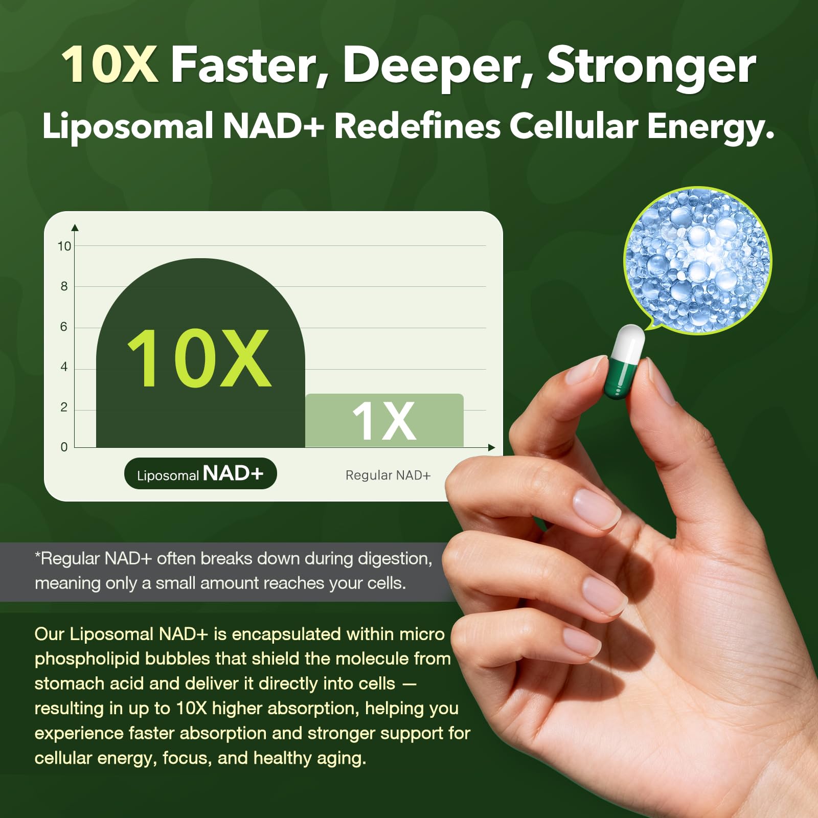 VCBIRD vista de la textura liposomal destacando mejor absorción