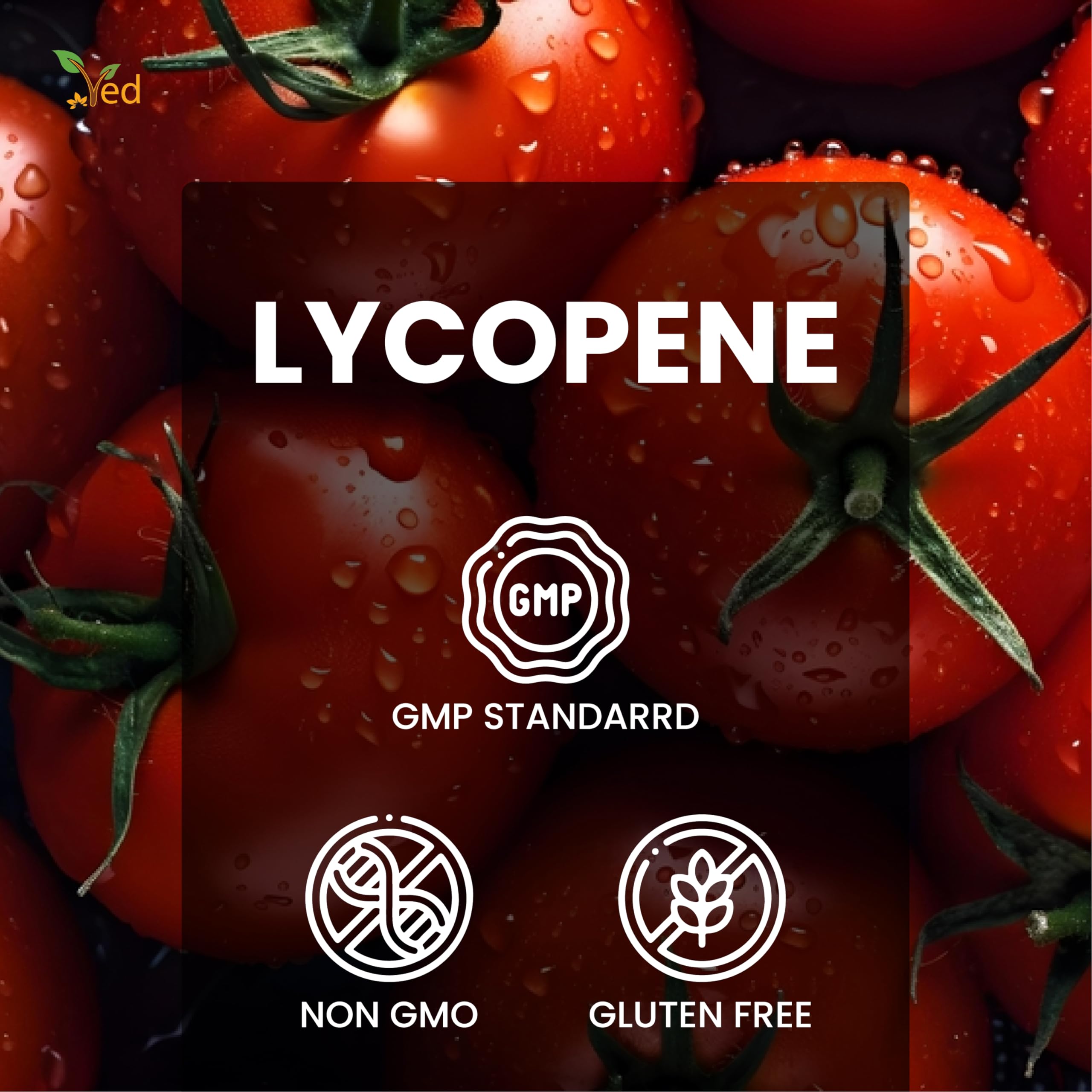 Ved lycopene etiqueta nutricional y lista de ingredientes clara