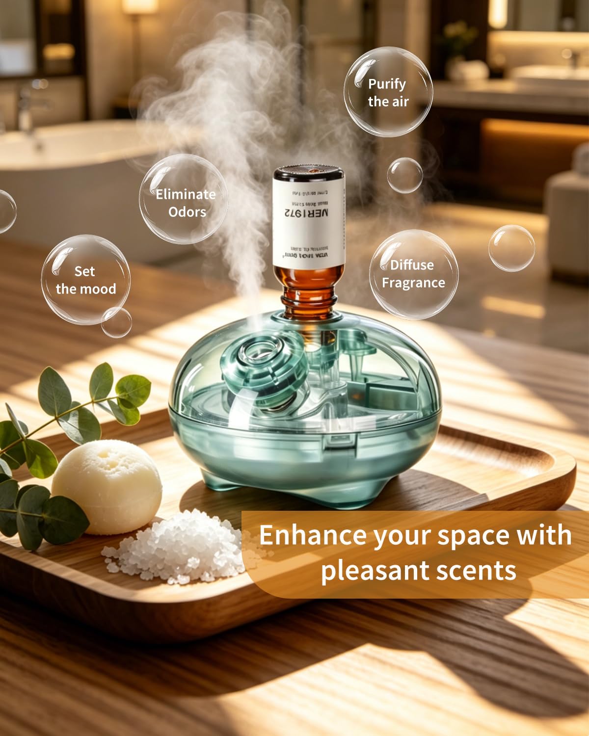 VEDA TINDA SCENT gota de aceite cerca que muestra pureza y riqueza aromática