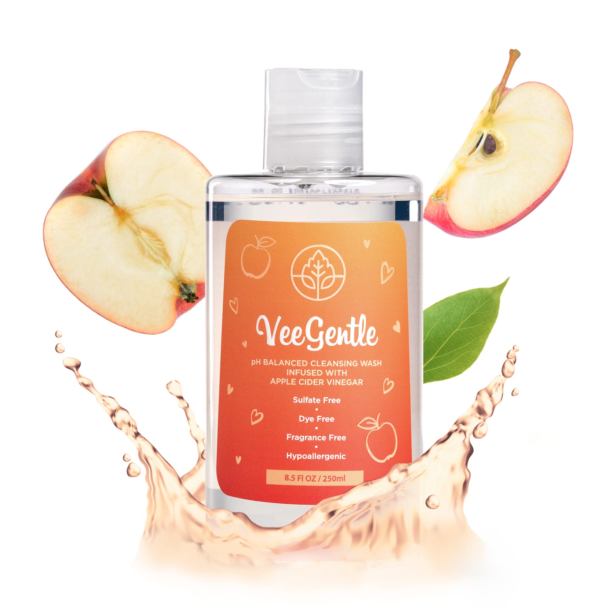VeeFresh VeeGentle frontal del envase mostrando 250 ml y diseño claro