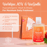 VeeFresh VeeGentle textura cercana que muestra espuma ligera y suavidad