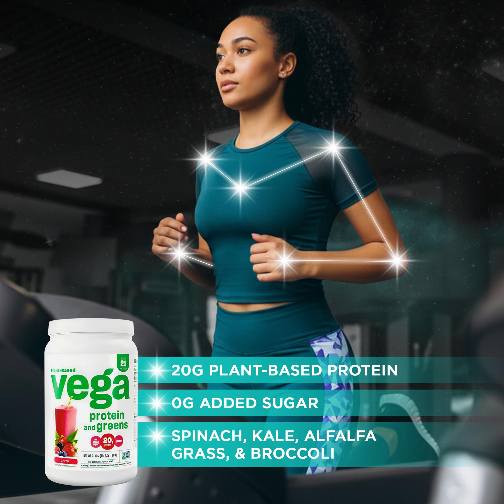 Vega batido berry listo para beber, sabor apetecible y nutritivo