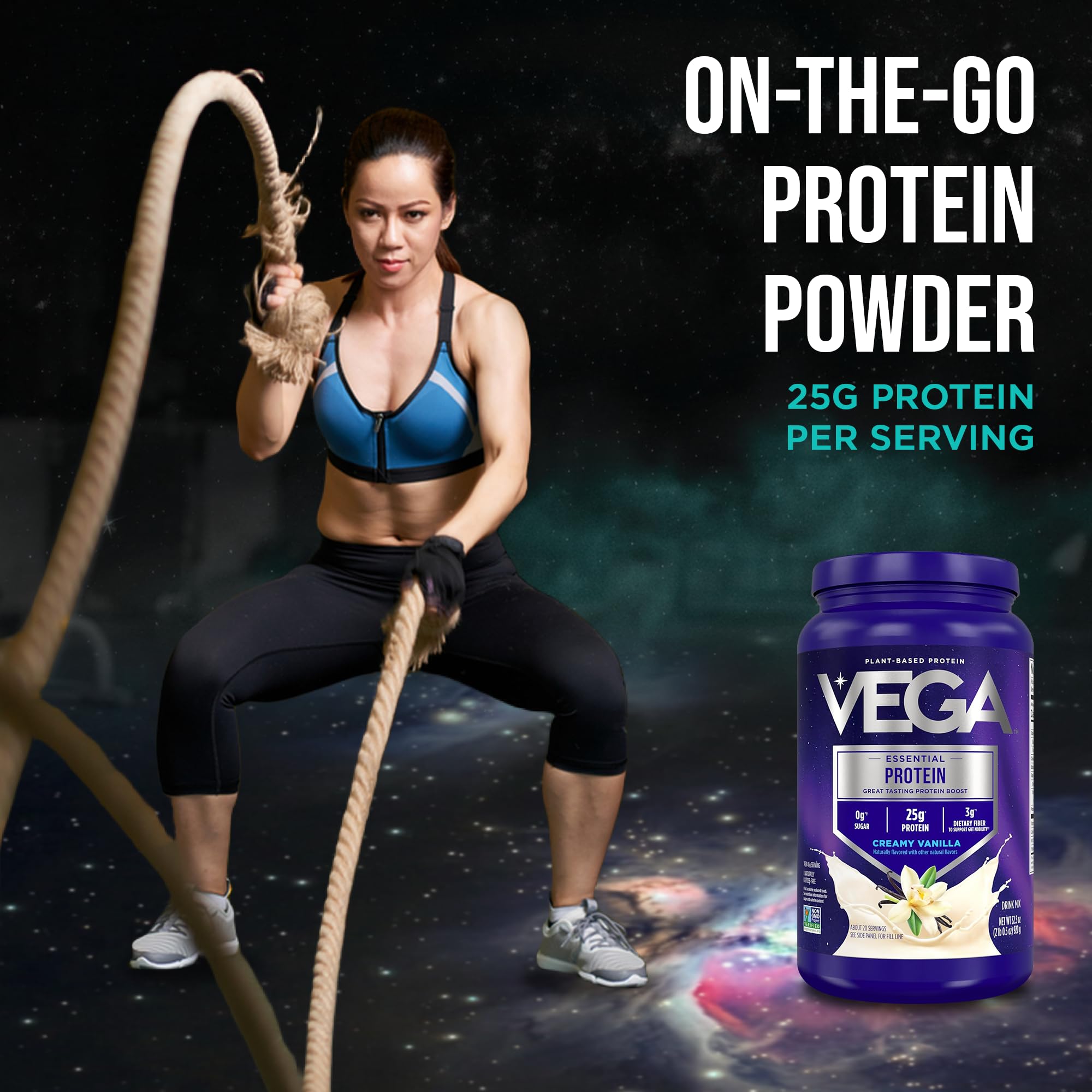 Vega bowl proteico con frutas, idea de uso en desayuno nutritivo